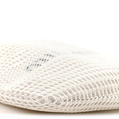 Miu Miu Raffia Effect Linen Logo Ivy Bag White 9 of 10