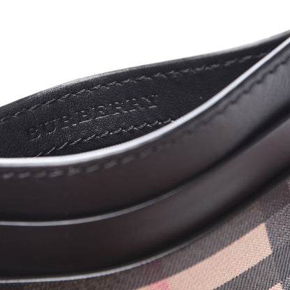 Burberry Vintage Check Calfskin Card Case Black 7 of 8