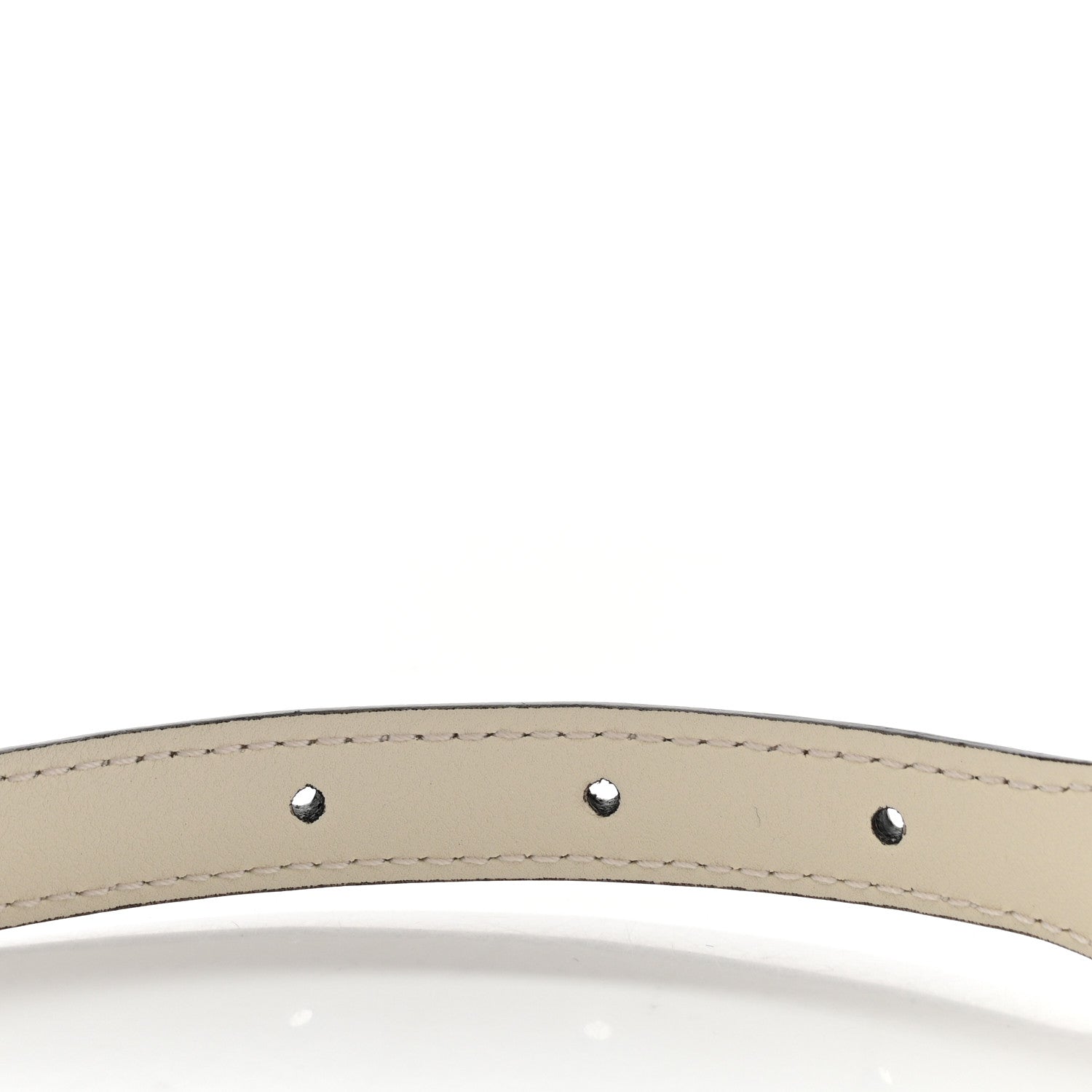 Gucci Efesto Leather Womens Horsebit 15/23mm Belt 80 32 Mystic White 5 of 6