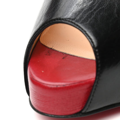 Christian Louboutin Kid Very Prive 120 Pumps 36.5 Black Red 8 of 11