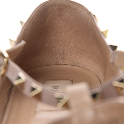 Valentino Garavani Calfskin Rockstud Cage Ballerina Flats 40 Light Ivory Poudre 14 of 16