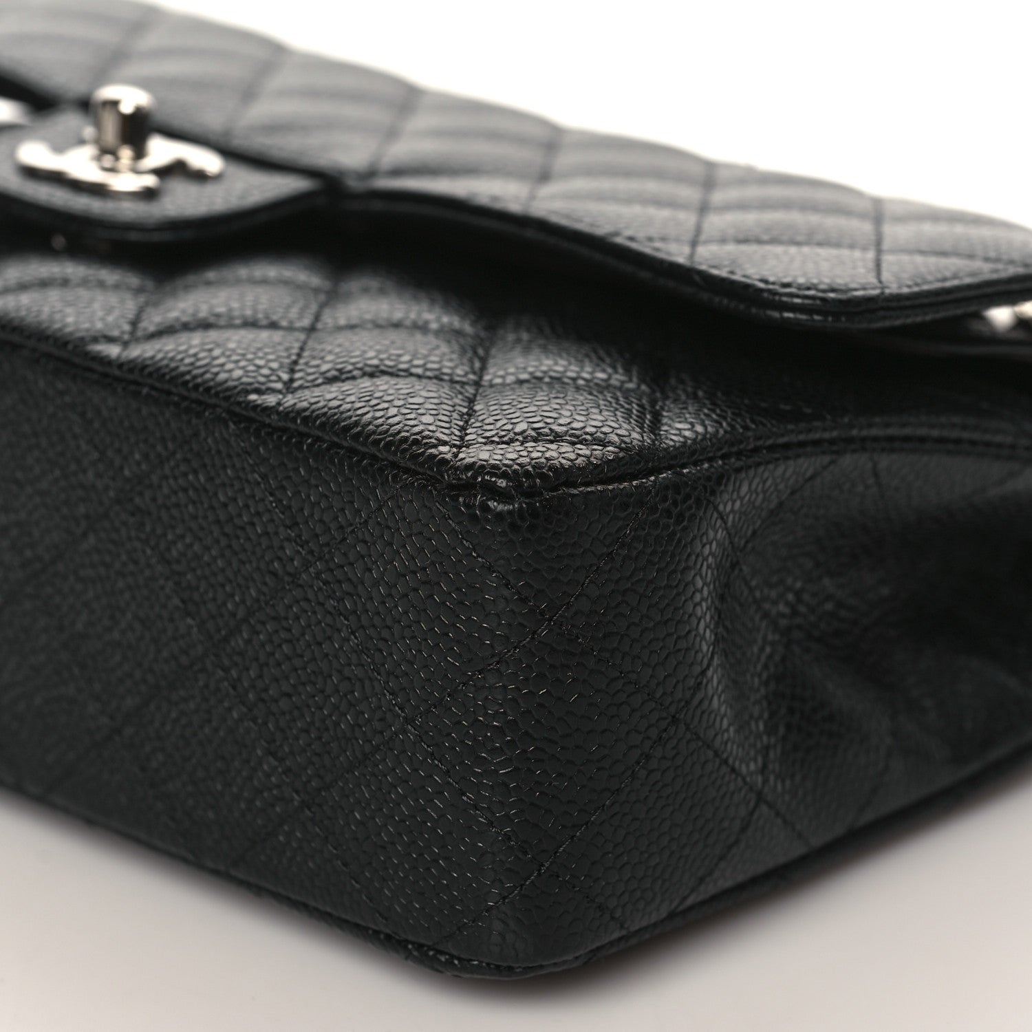 Chanel Caviar Quilted Medium Double Flap Black 9 of 10