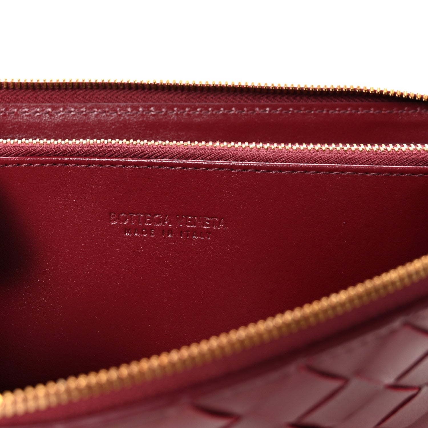 Bottega Veneta Nappa Intrecciato Zip Around Wallet Barolo 6 of 7
