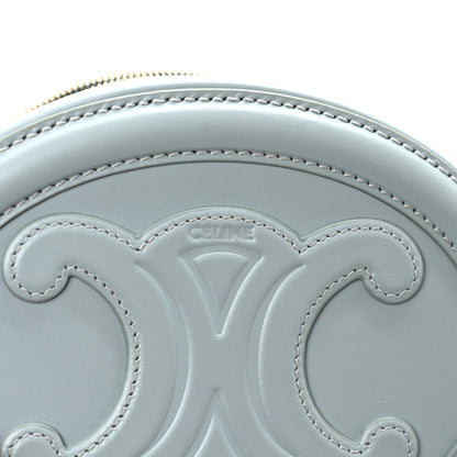 Celine Smooth Calfskin Cuir Small Triomphe Oval Crossbody Purse Ice Blue 5 of 8