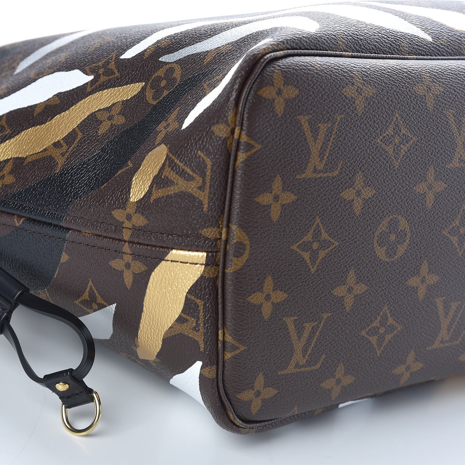 Louis Vuitton X LOL Monogram Neverfull MM Gold Silver 9 of 10