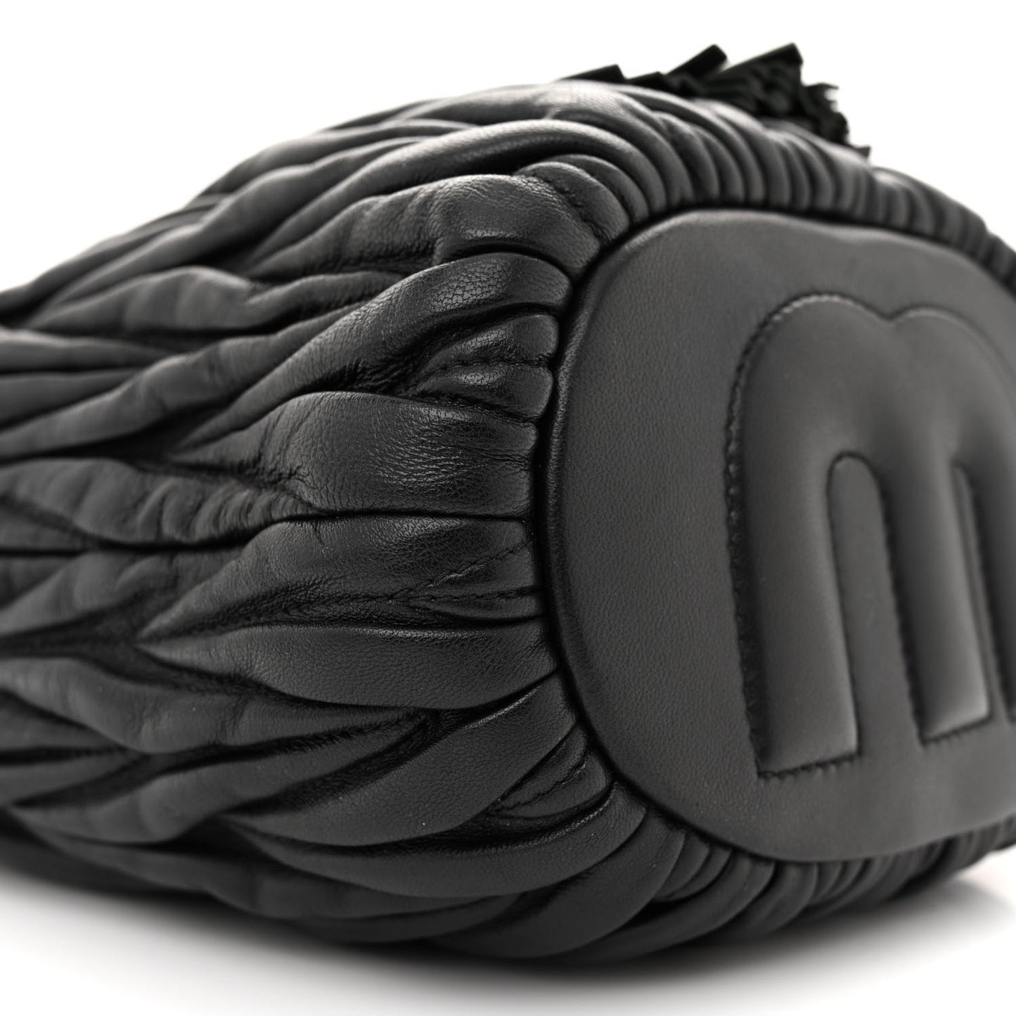 Nappa Matelasse Small Bucket Bag Black