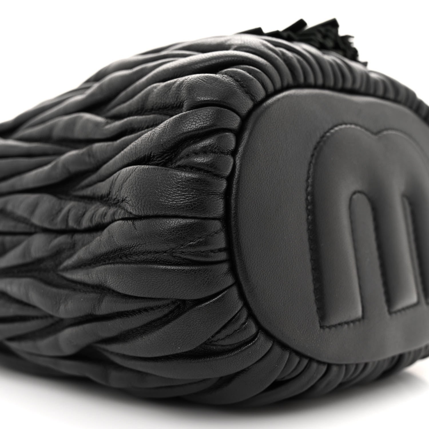 Miu Miu Nappa Matelasse Small Bucket Bag Black 9 of 12