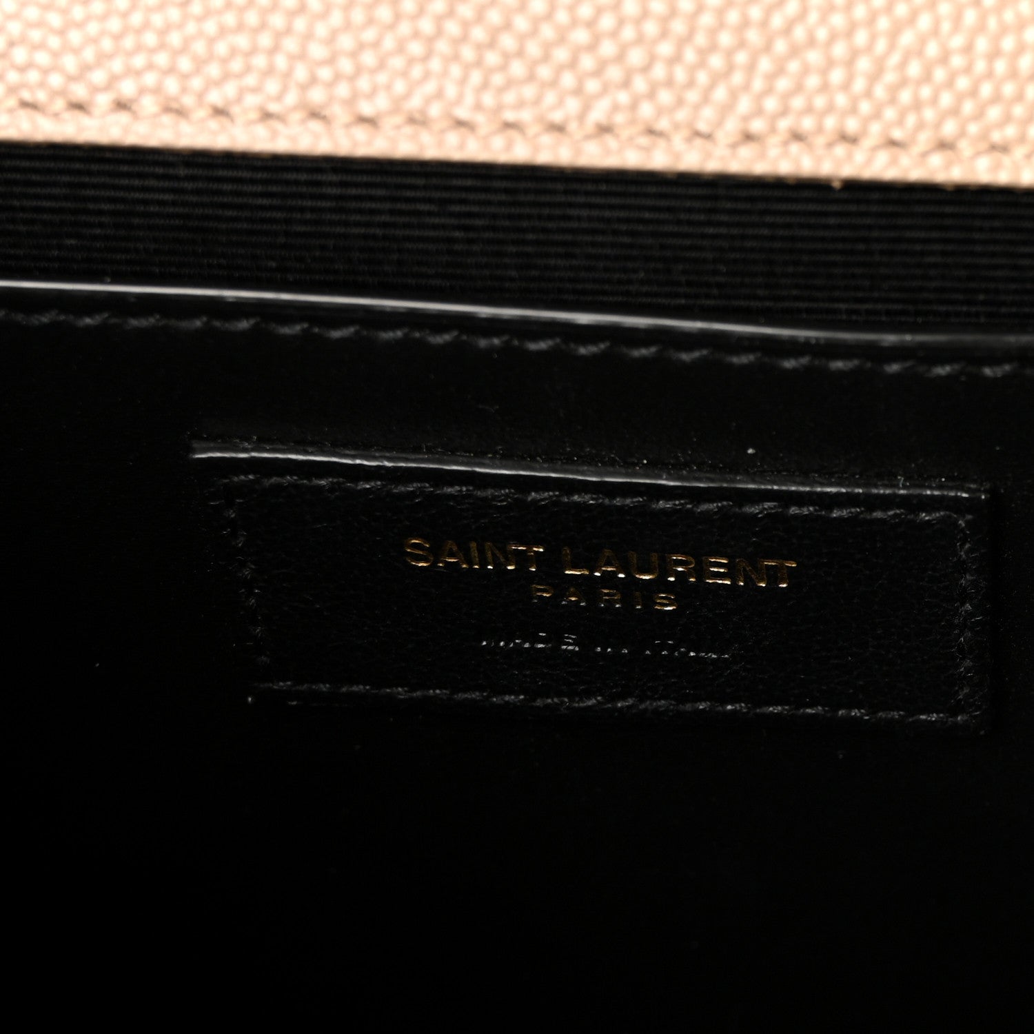 Saint Laurent Grain De Poudre Medium Monogram Kate Satchel Dark Beige 6 of 10