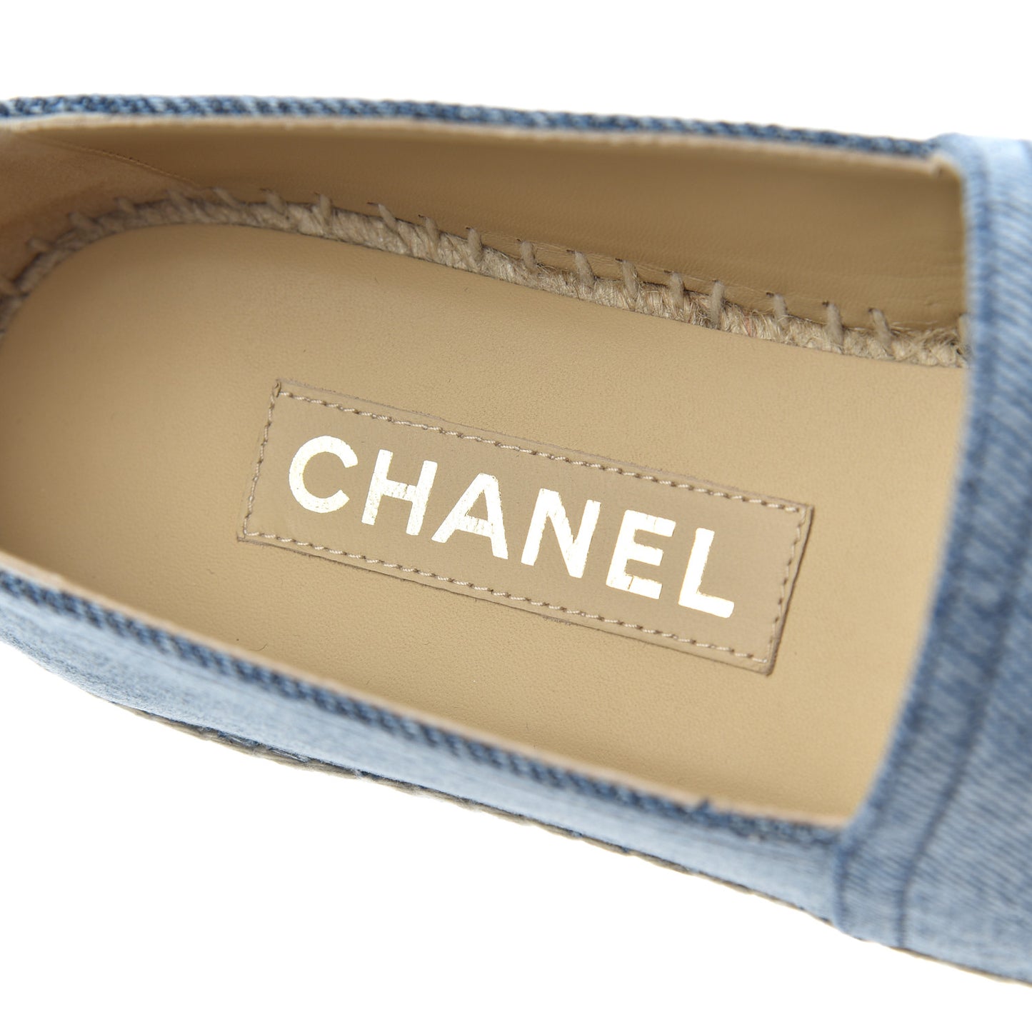 Denim CC Espadrilles 39 Blue Black