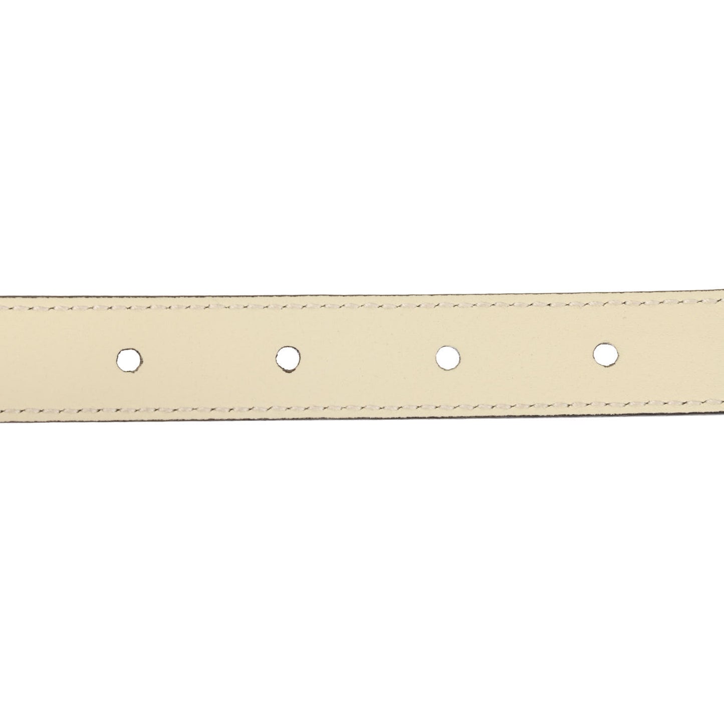 Calfskin Pearl Double G 20mm Belt 80 32 Ivory
