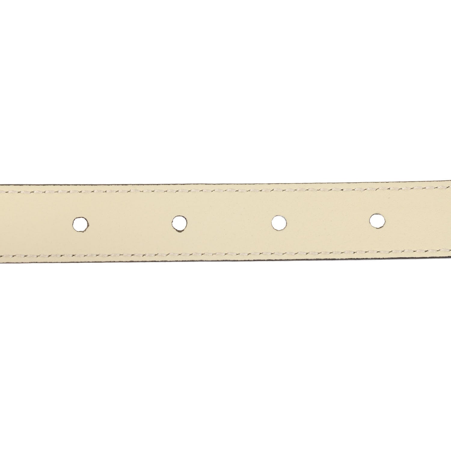 Gucci Calfskin Pearl Double G 20mm Belt 80 32 Ivory 5 of 5