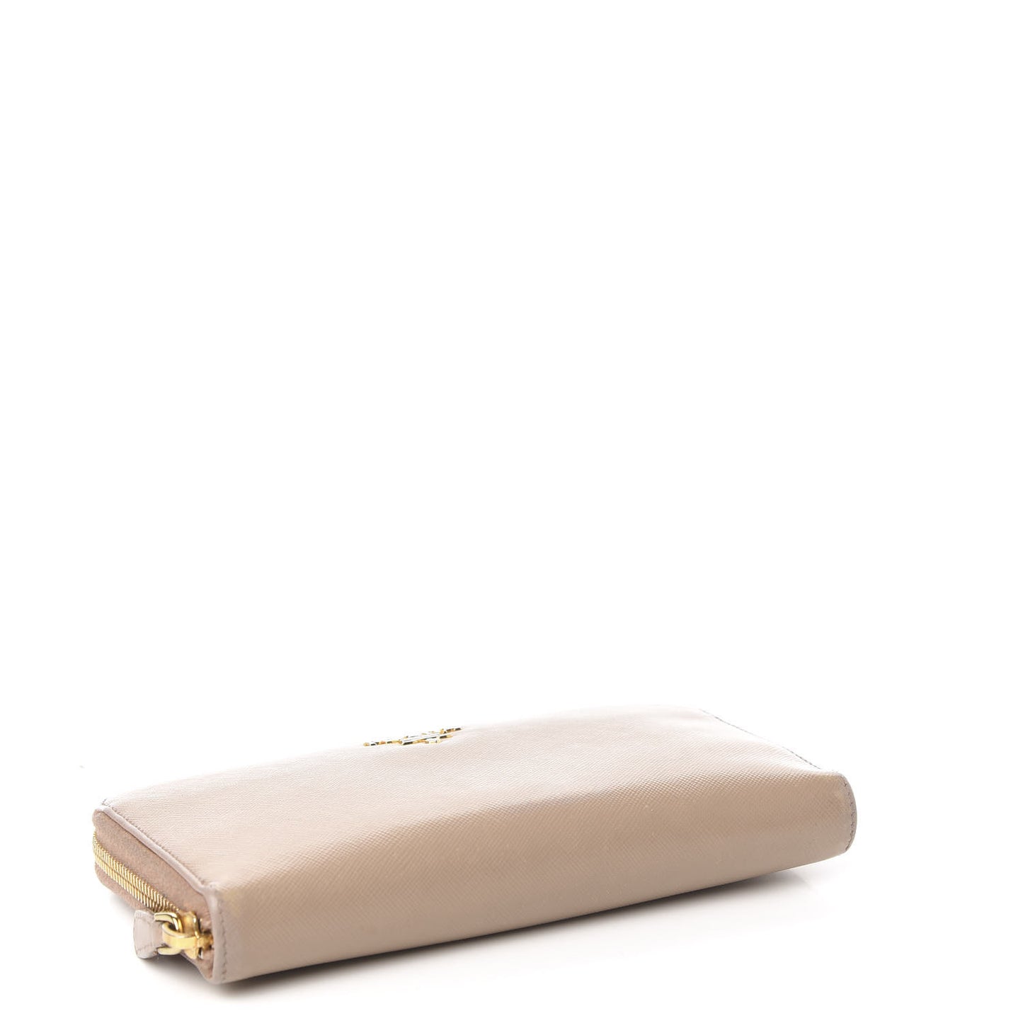 Saffiano Metal Zip Around Wallet Cammeo