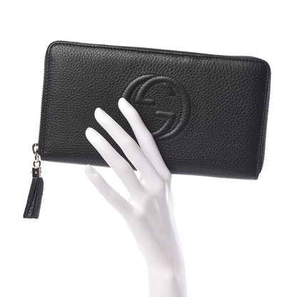 Gucci Calfskin Soho Zip Around Wallet Black 2 of 8