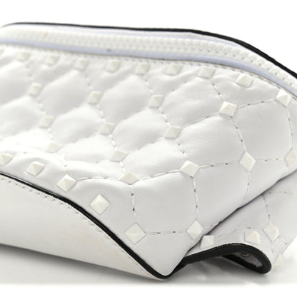 Valentino Garavani Nappa Free Rockstud Spike Belt Bag 85 White 9 of 9