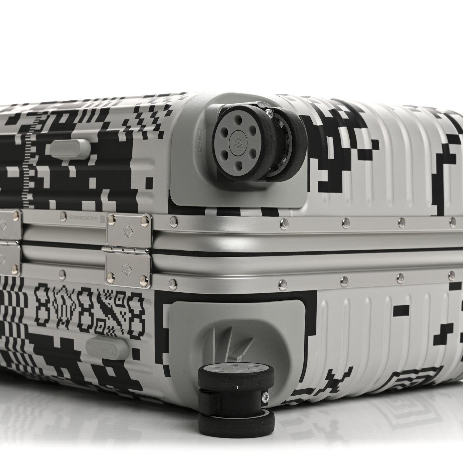 Rimowa X RTFKT Polycarbonate Printed Original Twist Cabin Silver Black 8 of 12