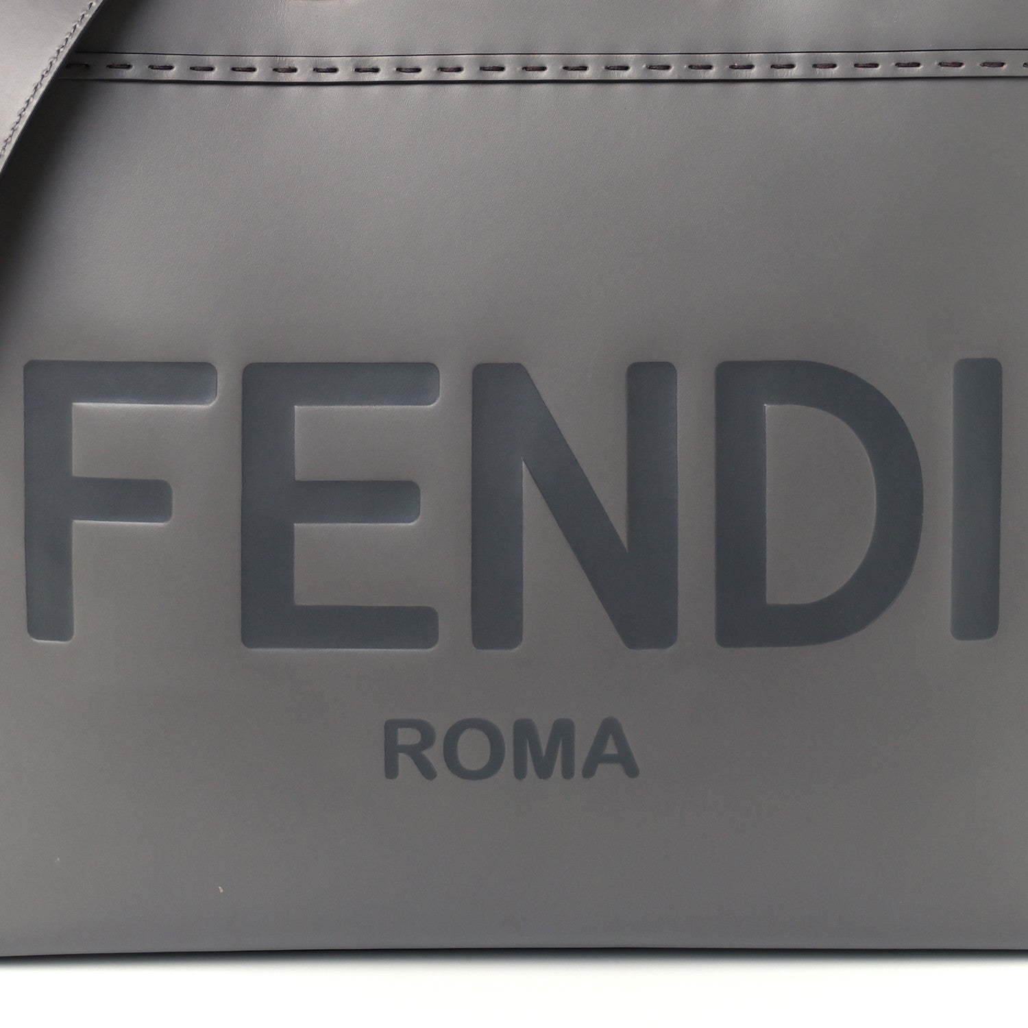 Fendi Vitello King Plexiglass Logo Embossed Medium Fendi Sunshine Shopper Tote Moon 8 of 10