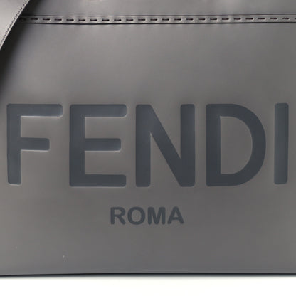 Fendi Vitello King Plexiglass Logo Embossed Medium Fendi Sunshine Shopper Tote Moon 8 of 10