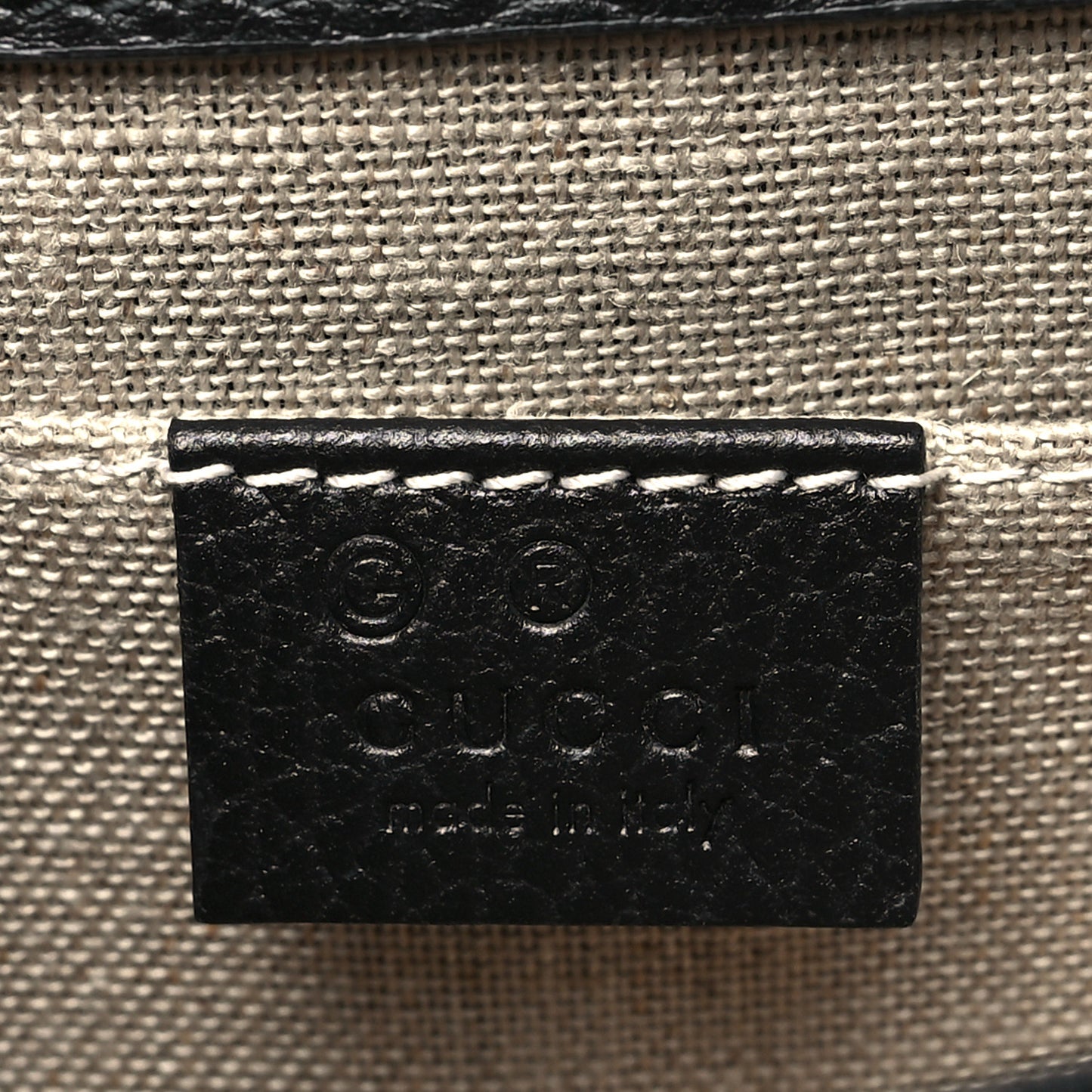 Dollar Calfskin Small Interlocking G Shoulder Bag Black