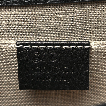 Gucci Dollar Calfskin Small Interlocking G Shoulder Bag Black 6 of 10