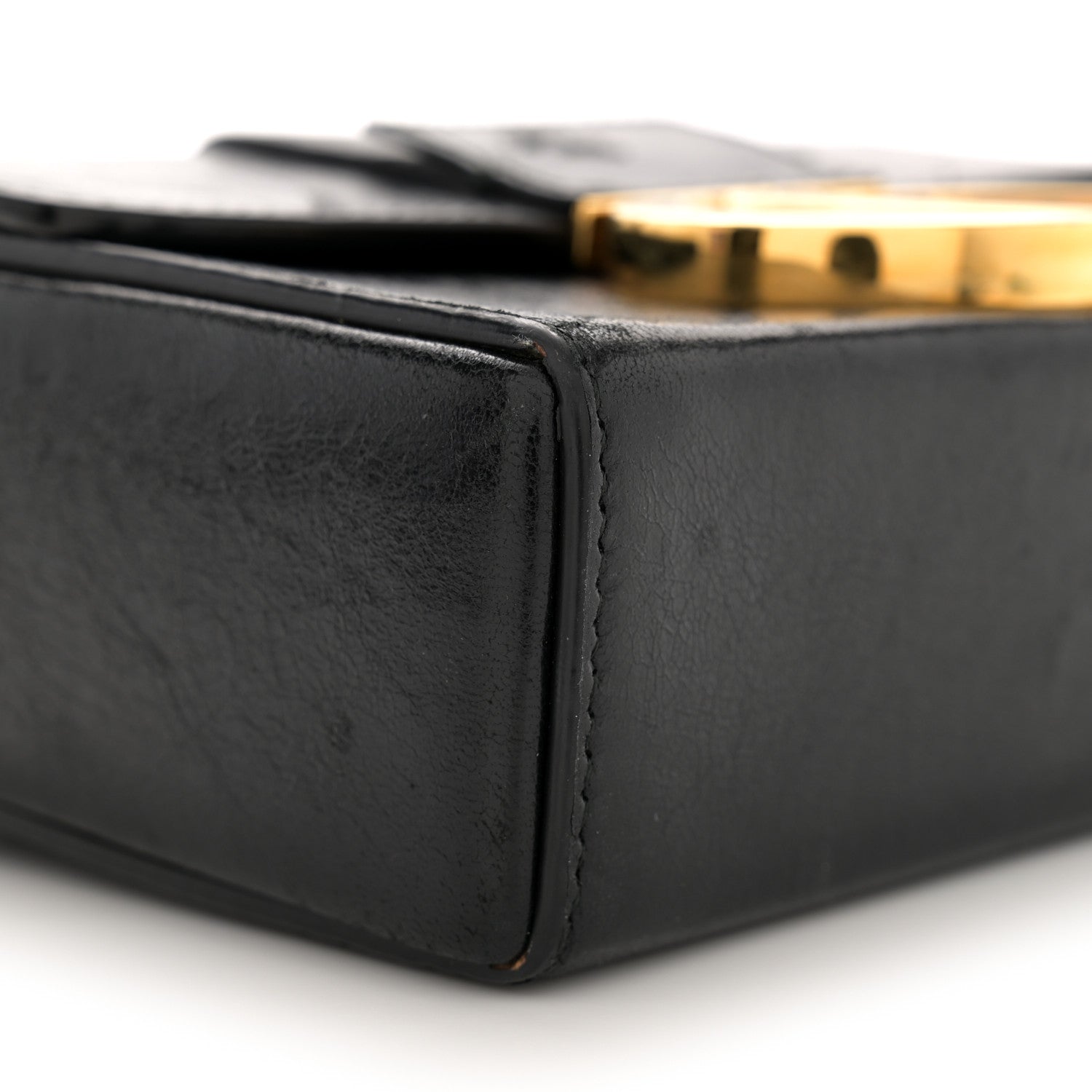 Christian Dior Crackled Lambskin 30 Montaigne Box Bag Black 9 of 14