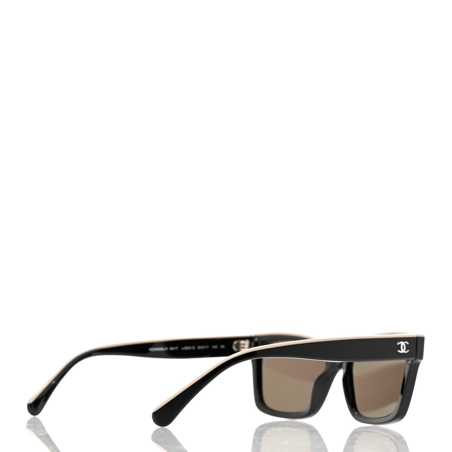 Chanel Acetate Square Sunglasses 5417 Black 4 of 8