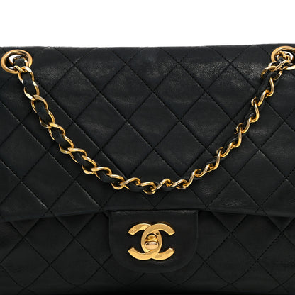 Chanel Lambskin Quilted Medium Double Flap Black 8 of 15