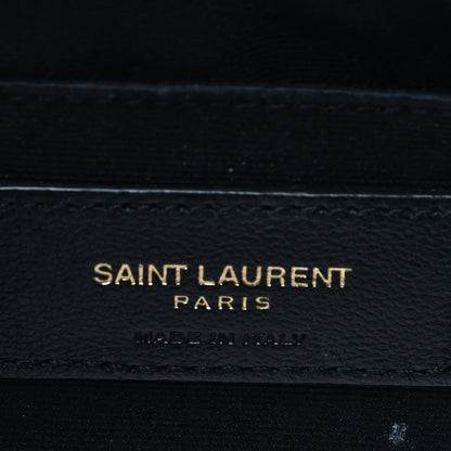Saint Laurent Calfskin Matelasse Monogram Lou Camera Bag Dark Legion Red 6 of 9