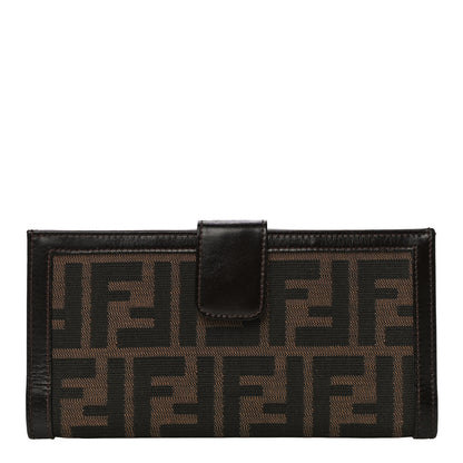 Fendi Zucca Continental Wallet Tobacco 1 of 14