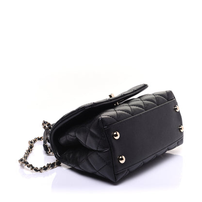 Chanel Caviar Quilted Extra Mini Coco Handle Flap Black 4 of 12