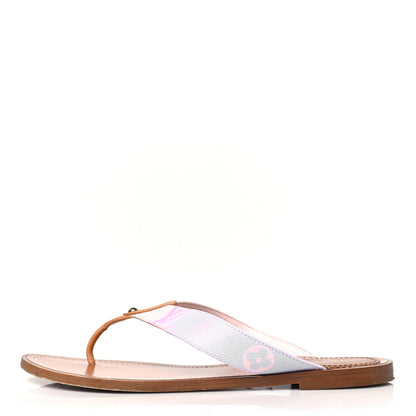Louis Vuitton Monogram Sunny Flat Thong Sandals 40 Rose Clair Pink 1 of 10