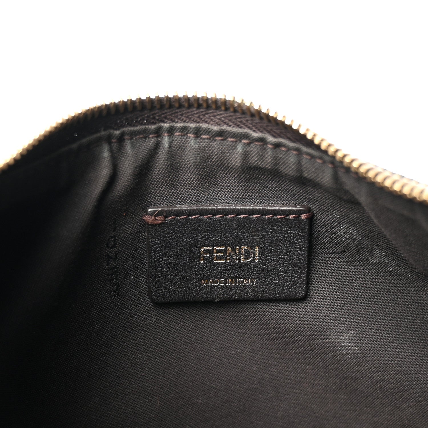 Fendi Fabric Jacquard Vitello Grace FF 1974 Small Fendigraphy Hobo Bag Tobacco Moro Ebano 5 of 9