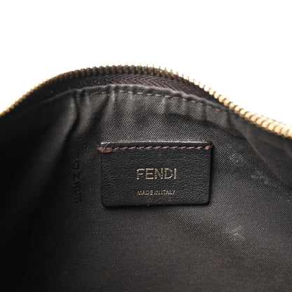 Fendi Fabric Jacquard Vitello Grace FF 1974 Small Fendigraphy Hobo Bag Tobacco Moro Ebano 5 of 9