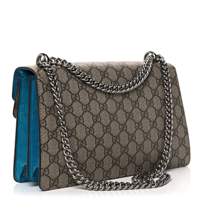 Gucci GG Supreme Monogram Small Dionysus Shoulder Bag Bright Turquoise 3 of 11