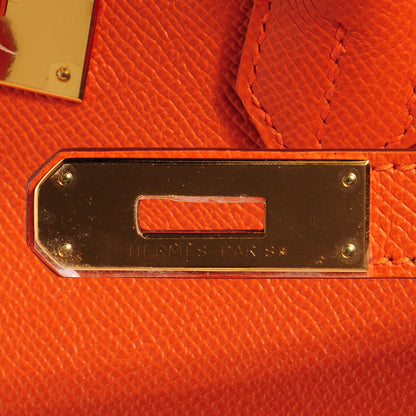 Hermes Epsom Birkin 35 Orange 16 of 28