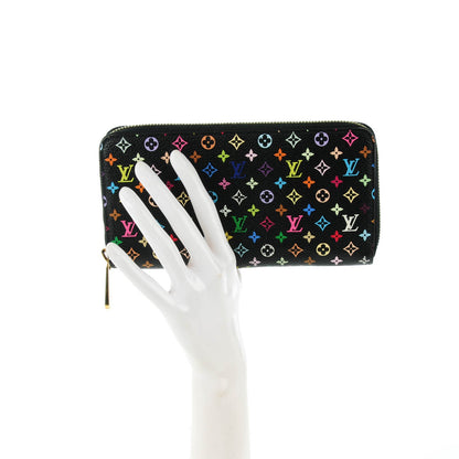 Louis Vuitton Monogram Multicolor Zippy Wallet Black Grenade 2 of 7