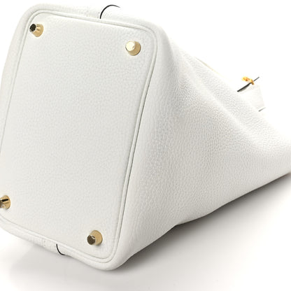 Hermes Taurillon Clemence Picotin Lock 18 PM New White 10 of 11