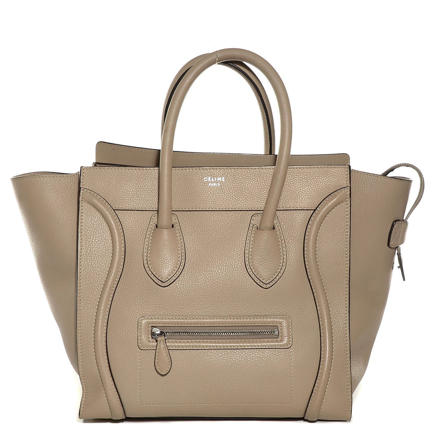 Drummed Calfskin Mini Luggage Dune