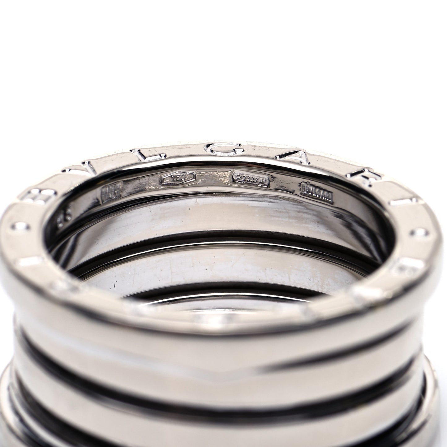 18K White Gold B.Zero1 Four-Band Ring 53 6.25