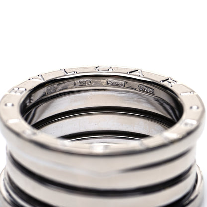 Bulgari 18K White Gold B.Zero1 Four-Band Ring 53 6.25 5 of 5