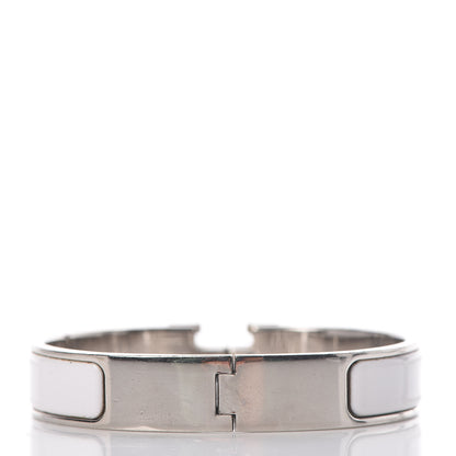 Hermes Enamel Narrow Clic Clac H Bracelet PM White 3 of 5