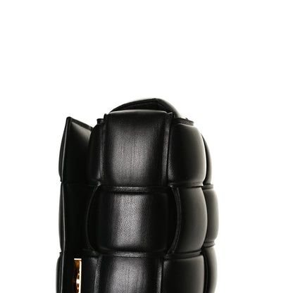 Bottega Veneta Lambskin Maxi Intreccio Padded Chain Cassette Crossbody Bag Black 33 of 33