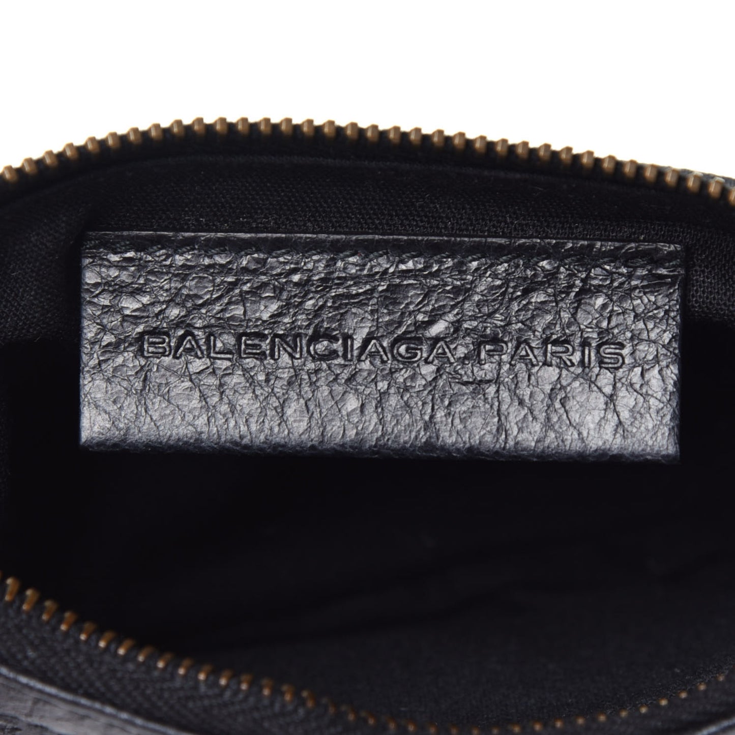Agneau Classic Hardware M Porte-Monnaie Coin Purse Black