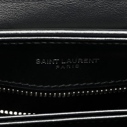 Saint Laurent Calfskin Y Quilted Monogram Toy Loulou Crossbody Bag Black 6 of 10