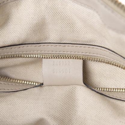Gucci Guccissima Heart Bit Charm Top Handle Tote White 6 of 9