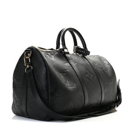 Louis Vuitton Empreinte Monogram Giant Keepall Bandouliere 45 Black 3 of 11