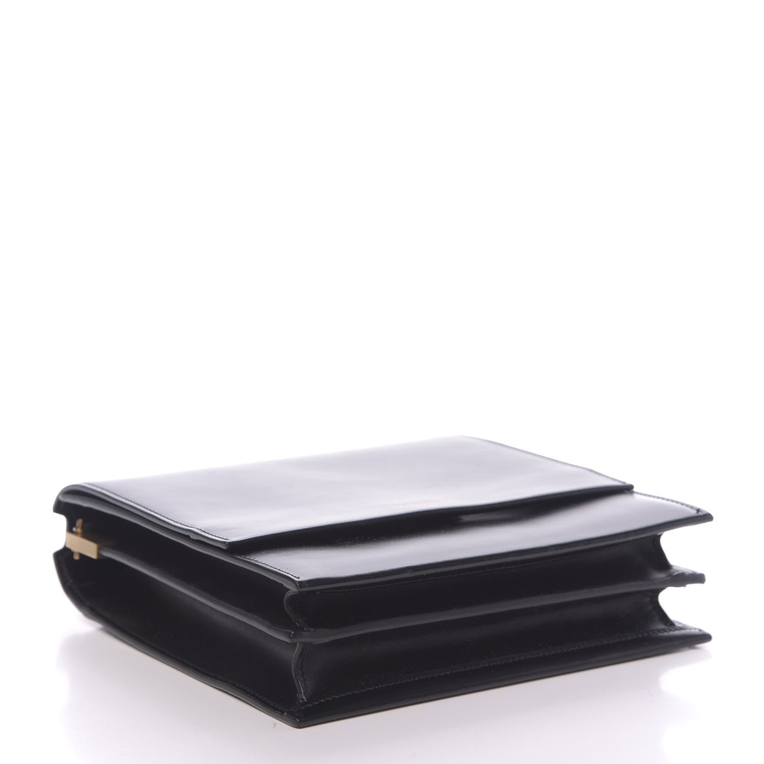 Saint Laurent Calfskin Sao Shoulder Bag Black 4 of 10