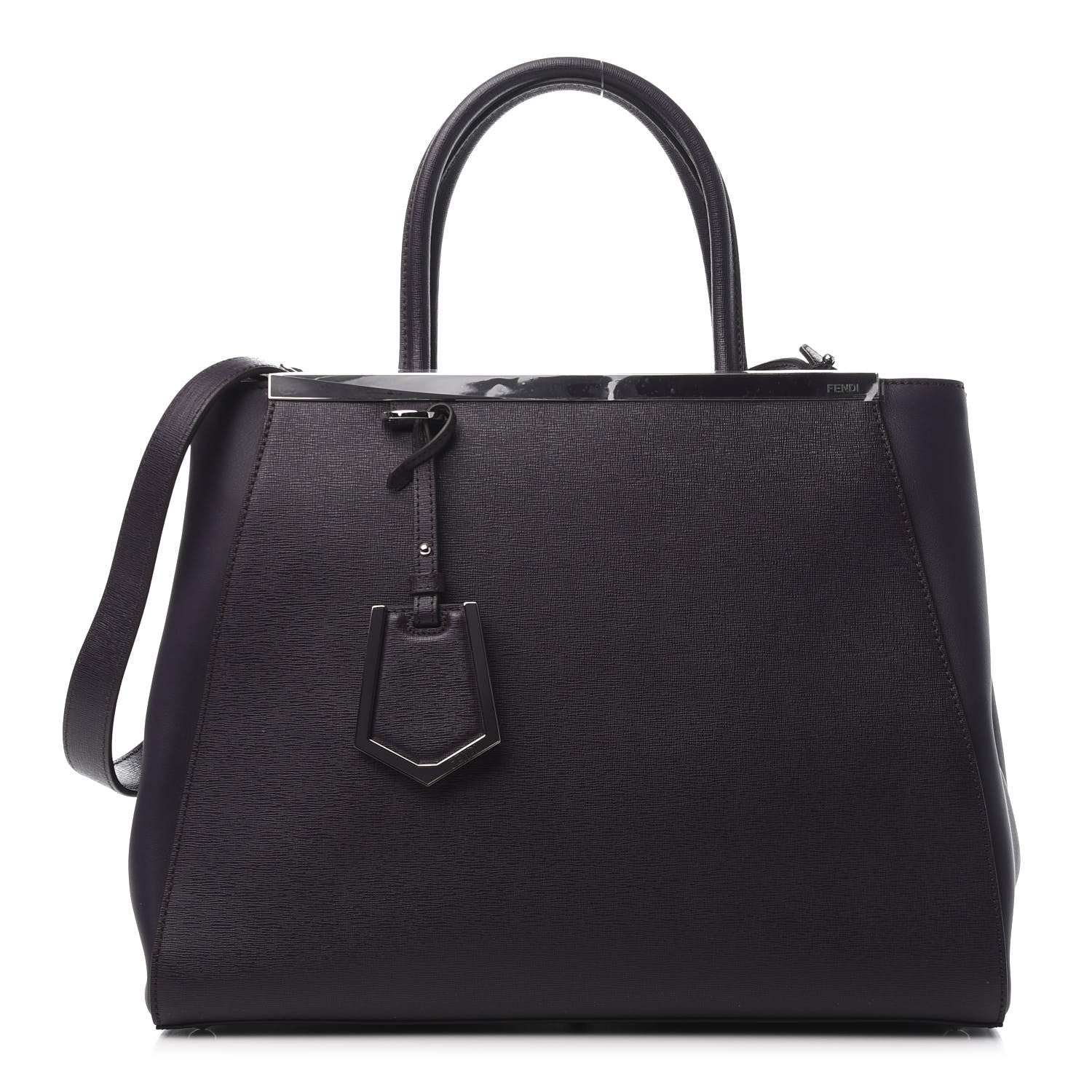 Fendi Vitello Elite Regular 2Jours Tote Ametista 1 of 12