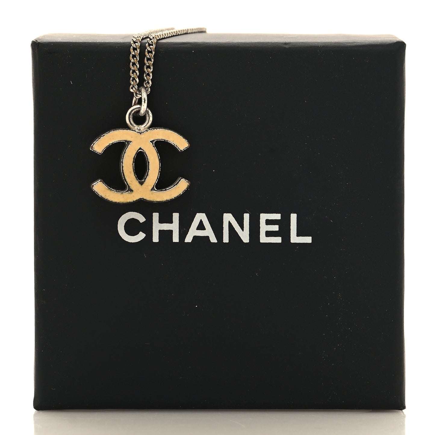 Resin CC Pendant Necklace Silver Gold
