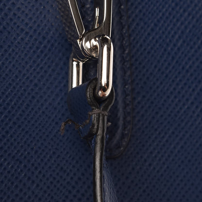 Prada Saffiano Cuir Convertible Top Handle Tote Bleuette 10 of 13