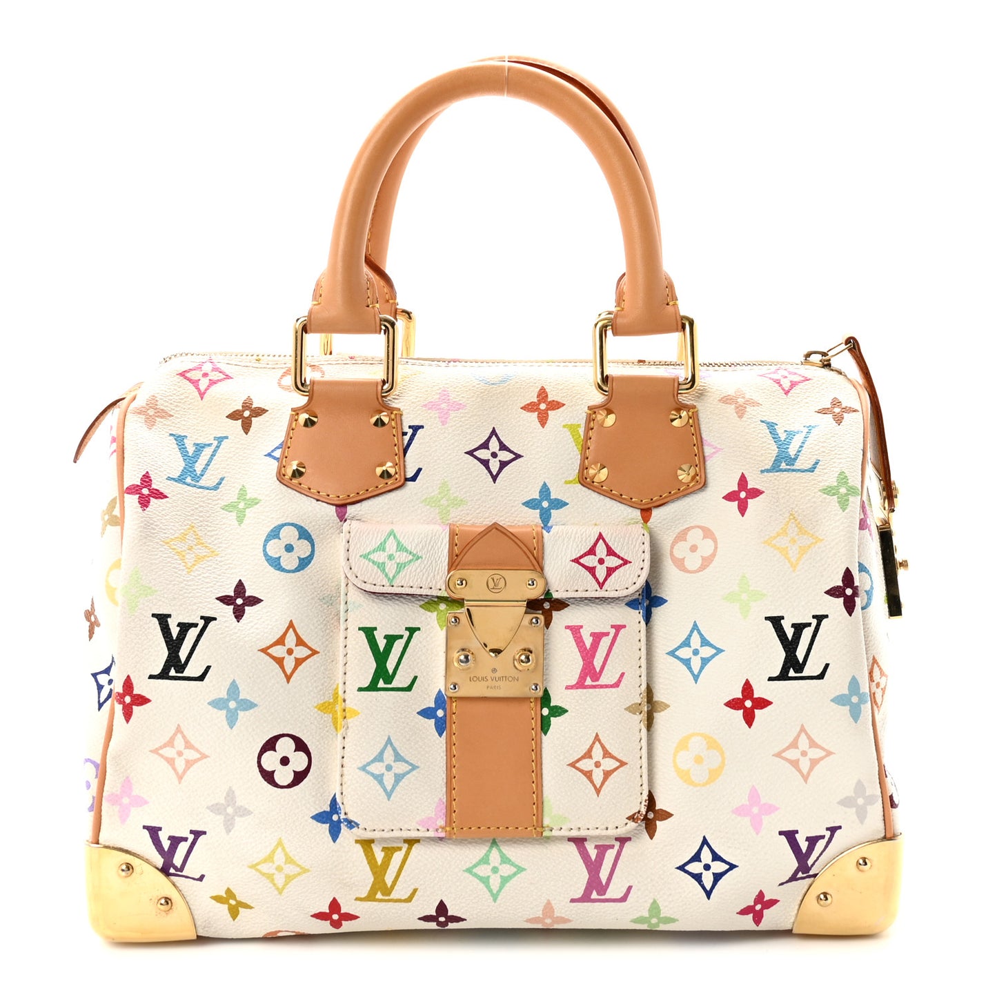 Monogram Multicolor Speedy 30 White
